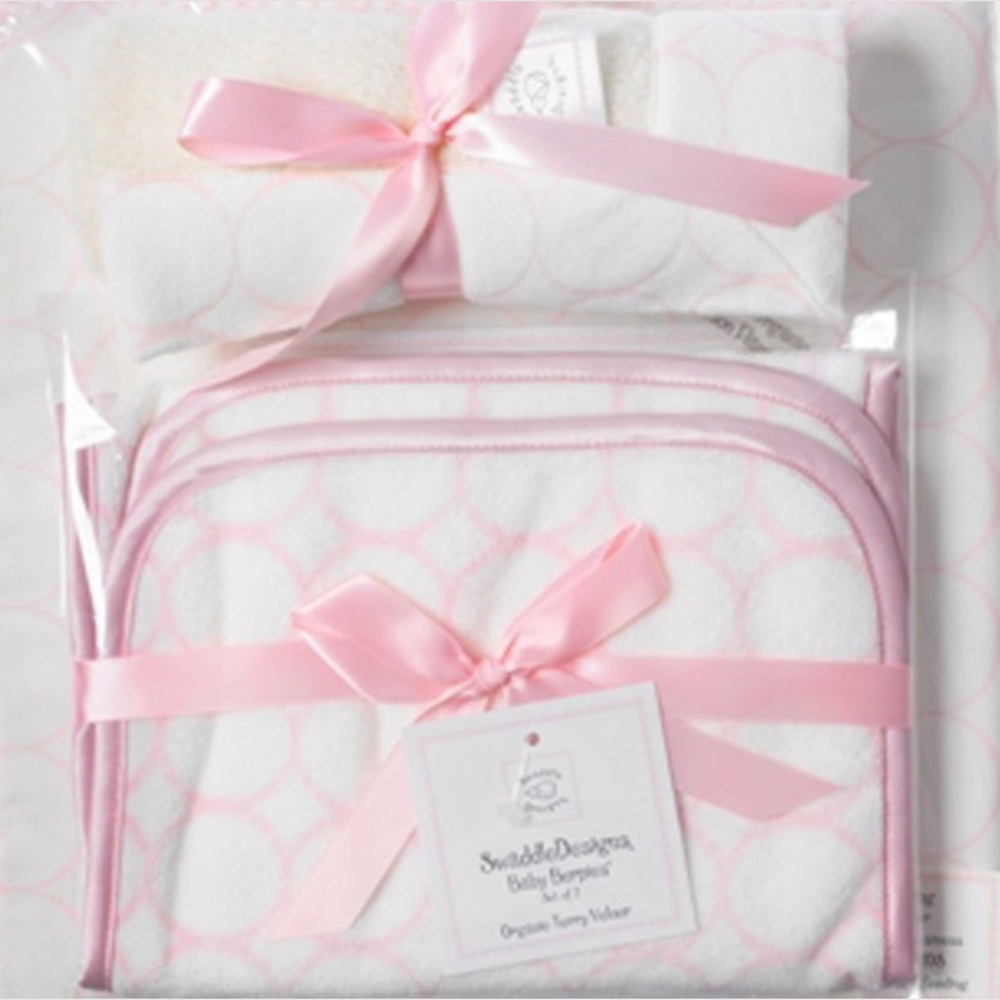 3 Piece Baby Girl Gift Set blanket, burpies, Lovey